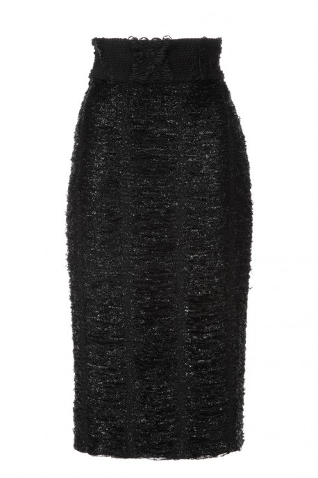 Spódnica ołówkowa nitki czarna Baroq&Roll