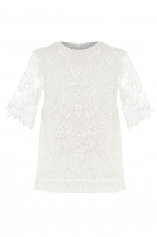 Lace blouse with short sleeves Wonderland