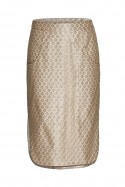 Gold silk skirt